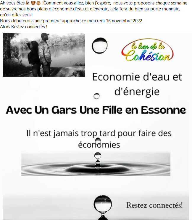Événement autour des économies d’eau et d’énergie